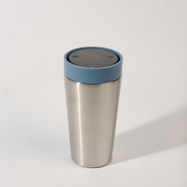 N099 Circular Design 12oz Stainless Steel Travel Mug - Spot Colour