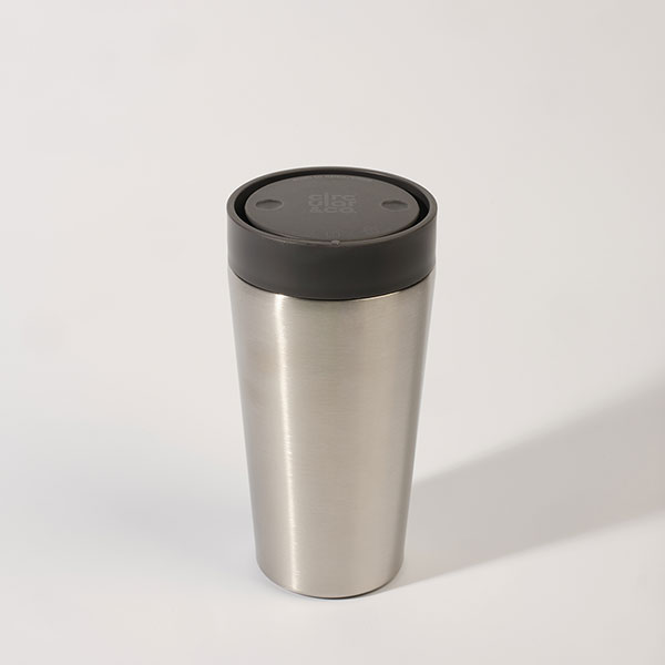 N099 Circular Design 12oz Stainless Steel Travel Mug - Spot Colour