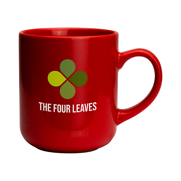 N095 Clover Earthenware Mug - Coloured