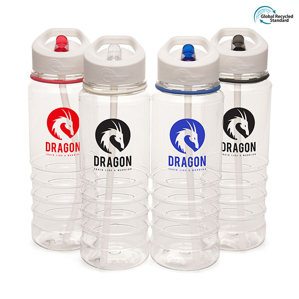 N108 Aqueous Recycled Sports Bottle 750ml - Spot Colour