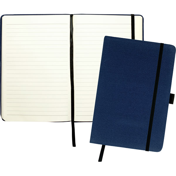 N145 Downswood A5 Cotton Notebook - Spot Colour 