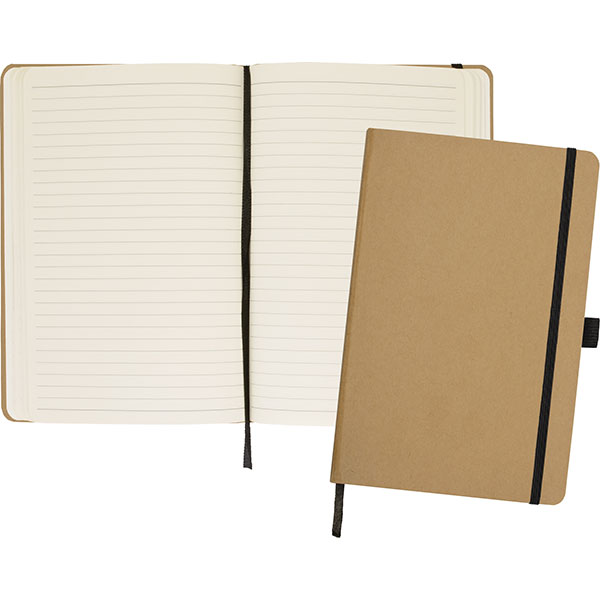 N145 Broadstairs A5 Eco Kraft Notebook - Spot Colour