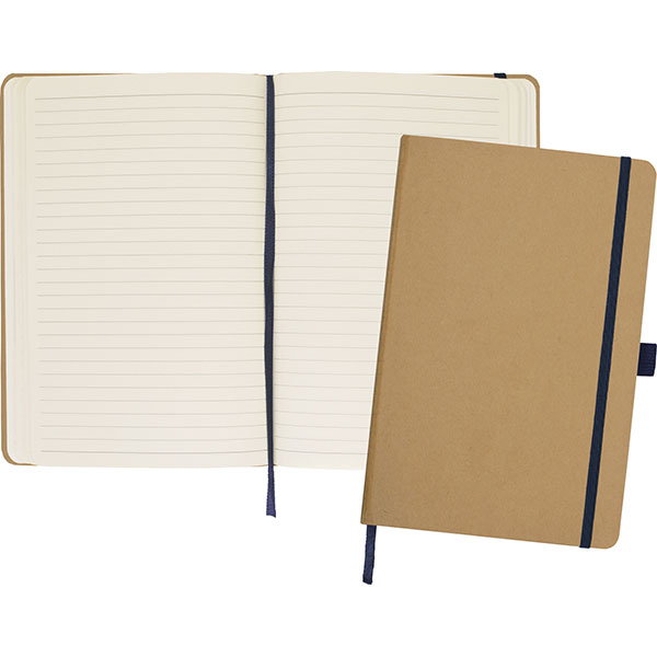 N145 Broadstairs A5 Eco Kraft Notebook - Spot Colour