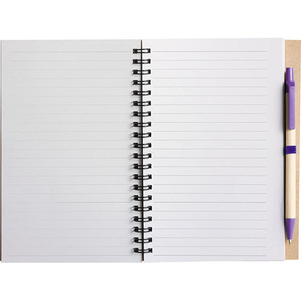 N144 Eco Wirobound Notebook with Pen