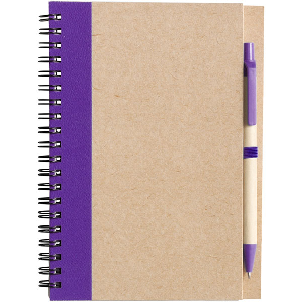 N144 Eco Wirobound Notebook with Pen