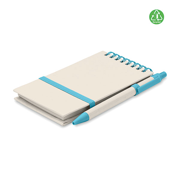 M068 A6 Recycled Milk Carton Notebook and Ballpen Set