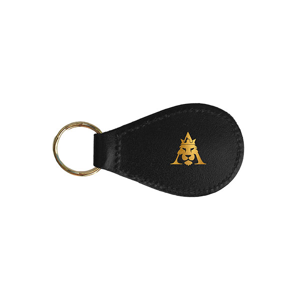 N036 Recycled Leather Key Fob