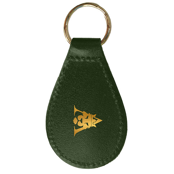 N036 Recycled Leather Key Fob