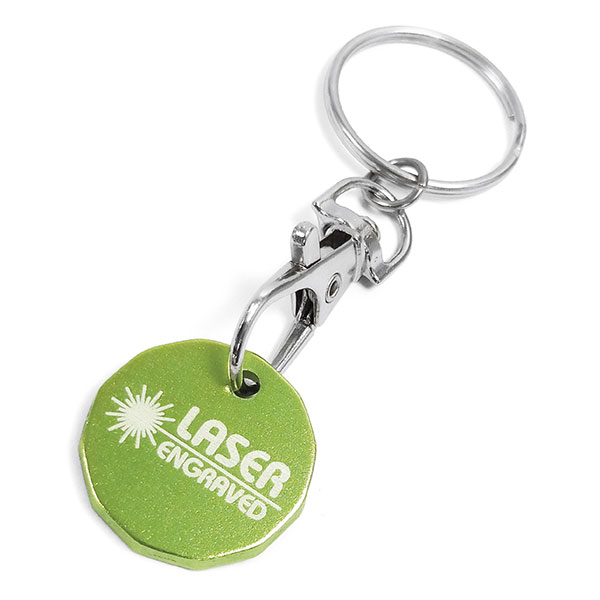 N035 Anodised Aluminium Trolley Token Key Ring