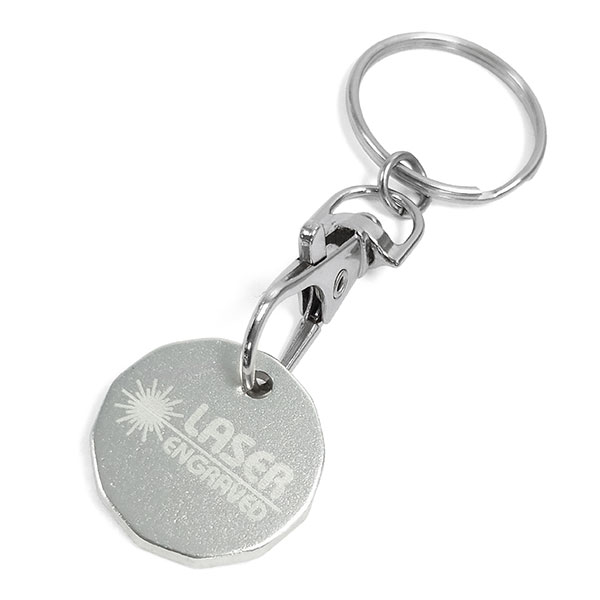 N035 Anodised Aluminium Trolley Token Key Ring