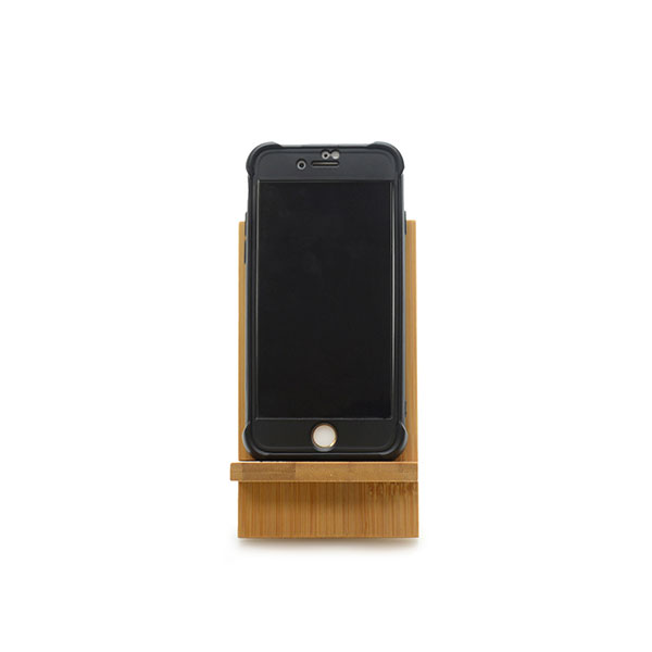 M087 Dylan Bamboo Phone Stand - Spot Colour