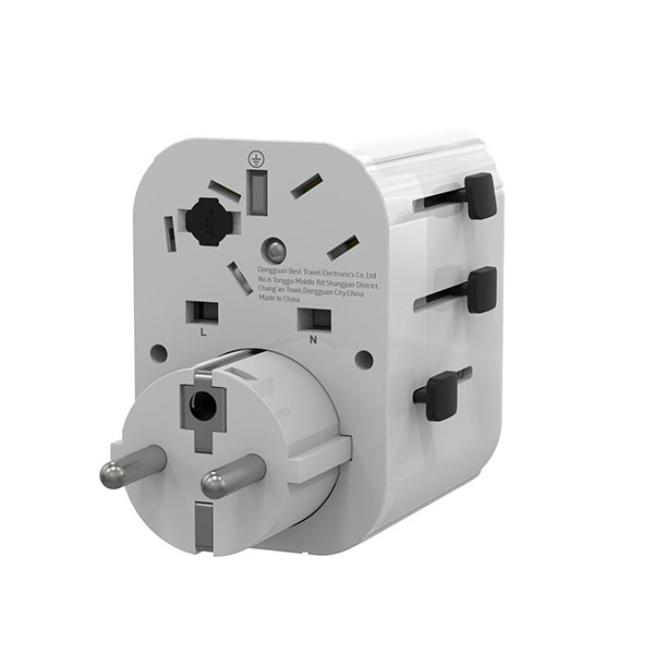 N027 Universal Travel Adaptor - Spot Colour