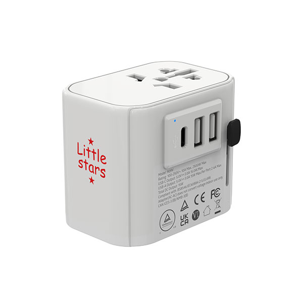 N027 Universal Travel Adaptor - Spot Colour