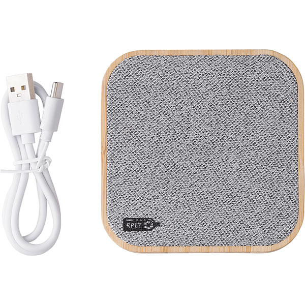 N020 Bamboo Fast Wireless Charger - Full Colour