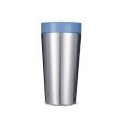 N099 Circular Design 12oz Stainless Steel Travel Mug - Spot Colour