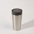 N099 Circular Design 12oz Stainless Steel Travel Mug - Spot Colour