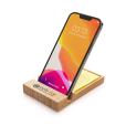 N024 Bamboo Phone Stand with Sticky Note Holder - Spot Colour