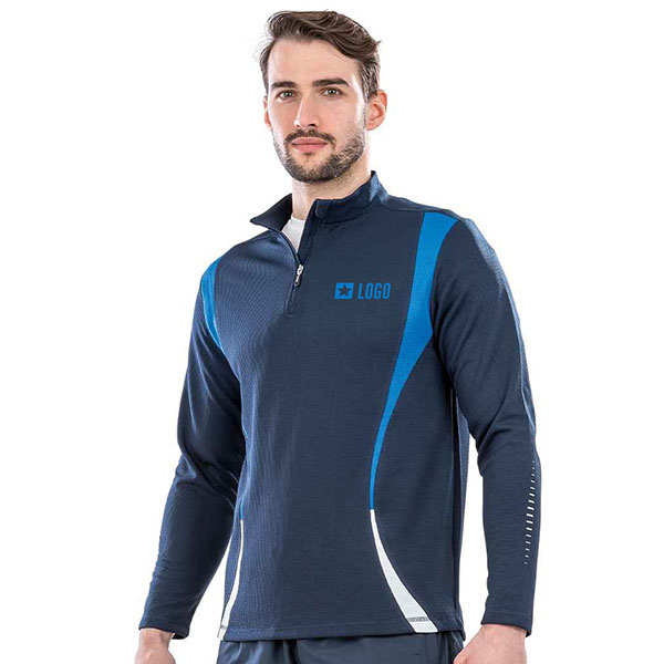 N163 Spiro Unisex Zip Neck Trial Training Top