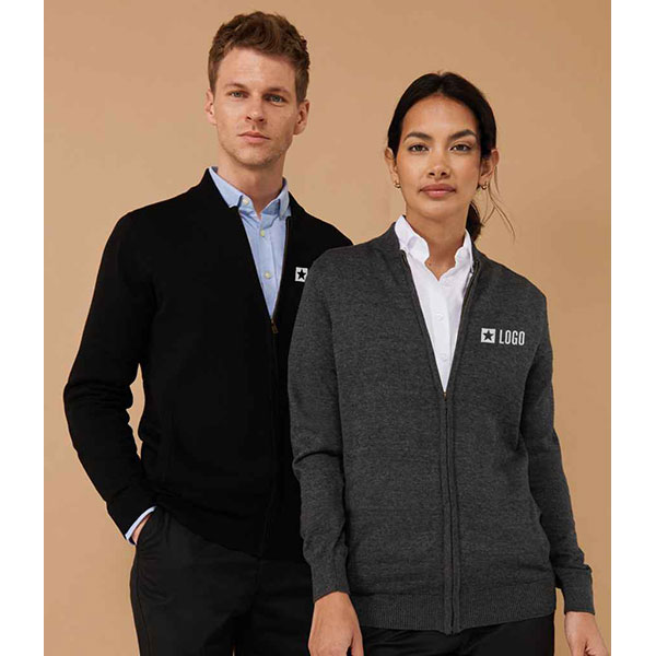 N170 Henbury Unisex Zip Through Cardigan