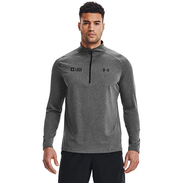 N163 Underarmour Tech 2.0 1/2 Zip Long Sleeve T-Shirt