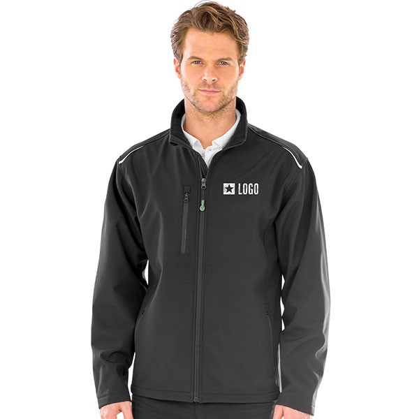 N167 Result Genuine Recycled Three Layer Printable Soft Shell Jacket