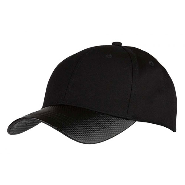 N153 6 Panel Carbon Fibre Effect Baseball Cap