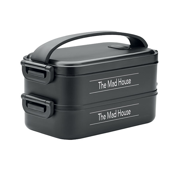 N054 Recycled Two-Tier Lunch Box - Full Colour