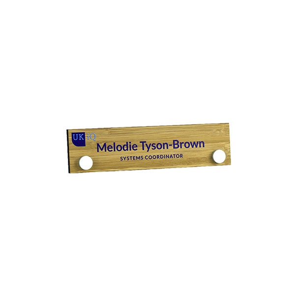 N080 Bamboo Nameplates