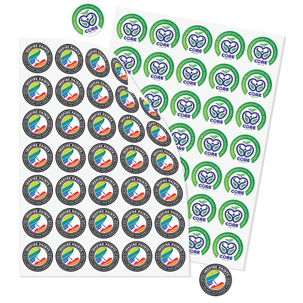 N076 Round Paper Stickers - 30mm