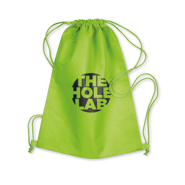 N066 Non-Woven Coloured Drawstring Bag - Full Colour