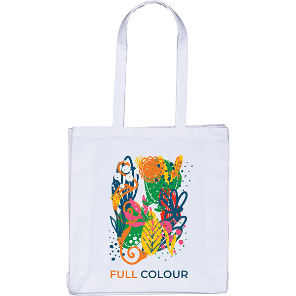 N067 White 8oz Canvas Bag - Full Colour 