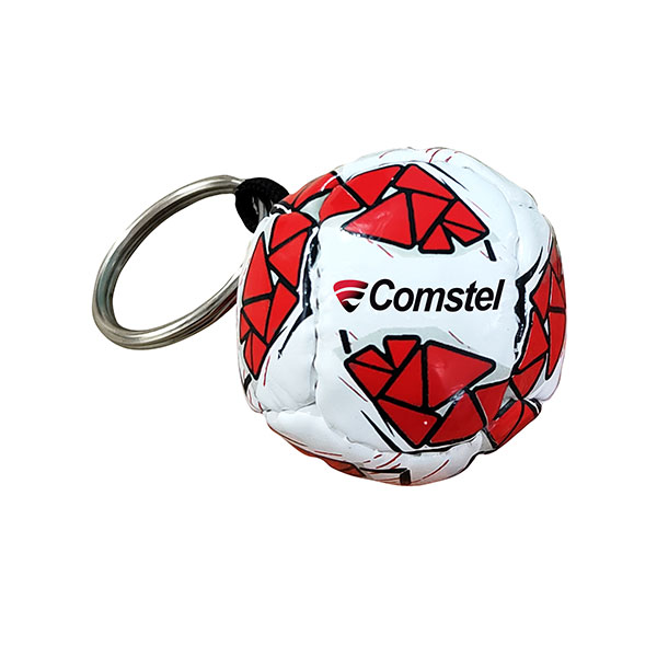 N047 PVC Mini Football Key Ring - Full Colour