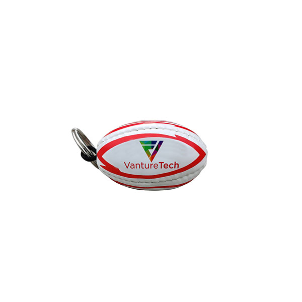 N047 Rugby Ball Key Ring - Full Colour