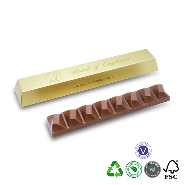 N086 Boxed Bullion Chocolate Bar - Embossed