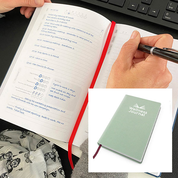 N147 Cafeco Recycled A5 Wellness Journal - Full Colour