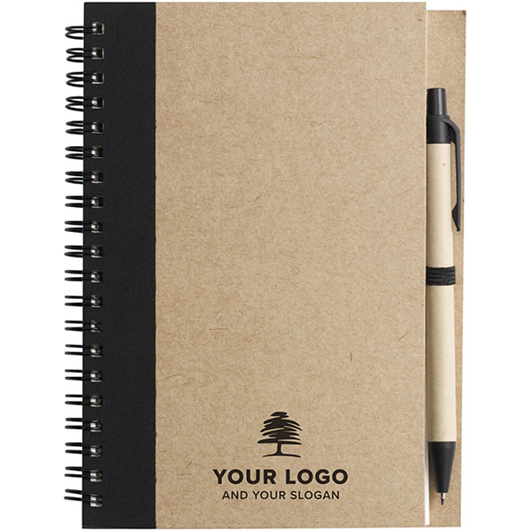 N144 Eco Wirobound Notebook with Pen