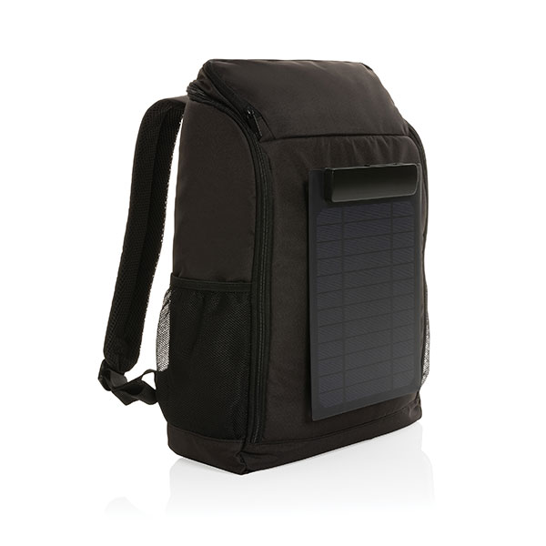 N056 Pedro AWARE rPET Backpack with Solar Panel - Spot Colour