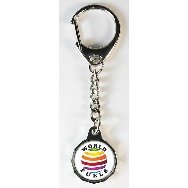 M096 Trolley Token Key Ring With Chain