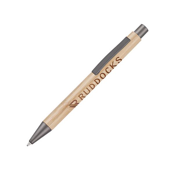 N130 Ergo Bamboo Ballpen - Engraved