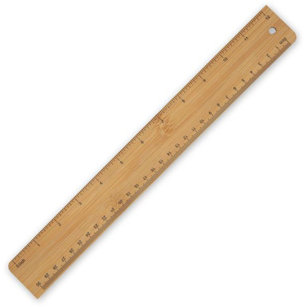 N139 Bamboo Ruler 15cm - Full Colour 