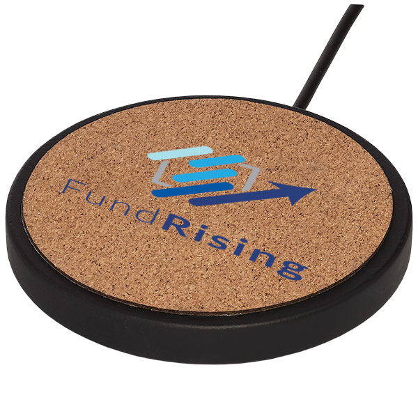 M083 Limestone and Cork Wireless Charging Pad - Full Colour