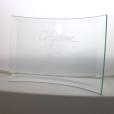 N111 10 x 14.5cm Jade Glass Bevelled Crescent Award - Engraved