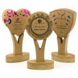 N112 Solid Oak Trophy Award - Full Colour