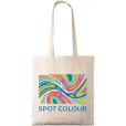 N069 Natural 5oz Cotton Shopper - Spot Colour