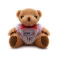 N048 Jointed 20cm Bear With White T-Shirt