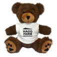 N048 8 Inch George Bear With White T-Shirt 