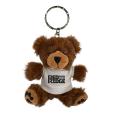 N048 George Bear Key Ring With White T-Shirt 