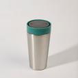 N099 Circular Design 12oz Stainless Steel Travel Mug - Spot Colour