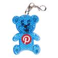 N038 Teddy Hard Reflective Key Ring