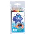 N136 Pack of 6 Half Length Colouring Pencils